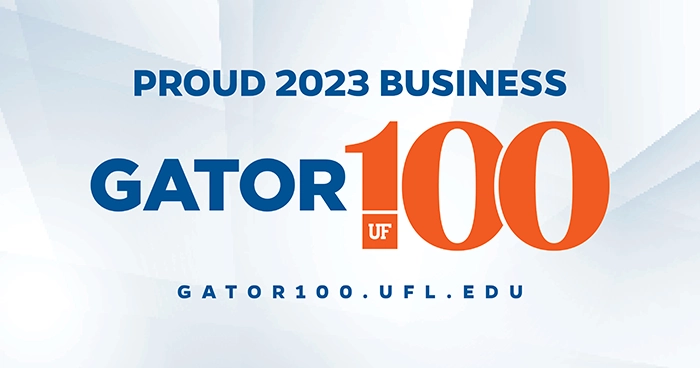 2023 Gator 100 honoree badge
