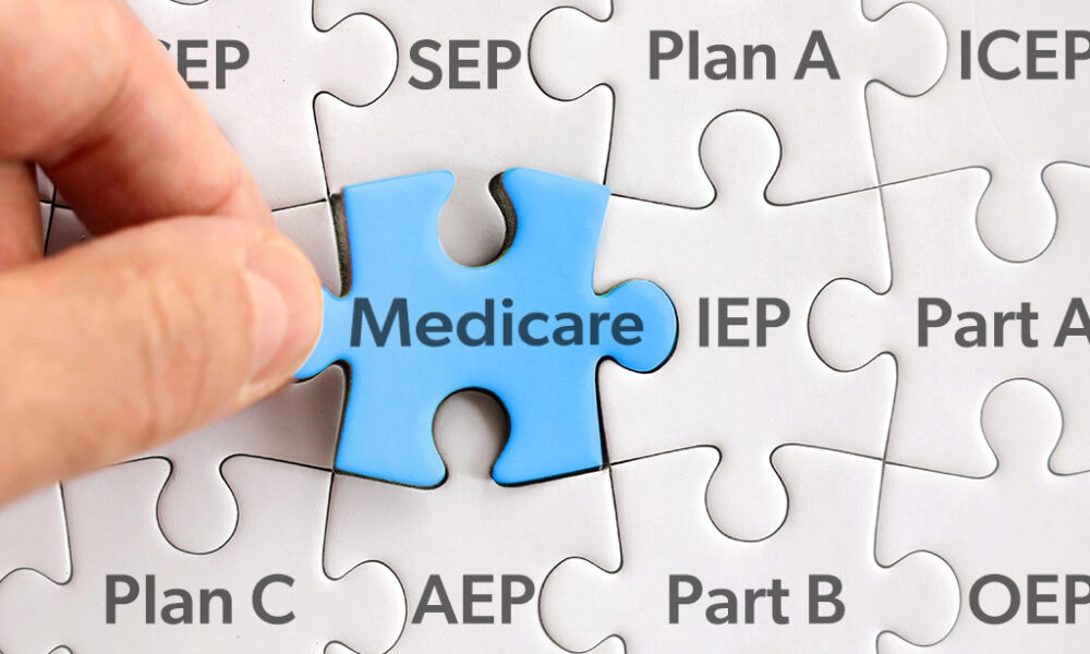 Medicare terms arranged in a puzzle